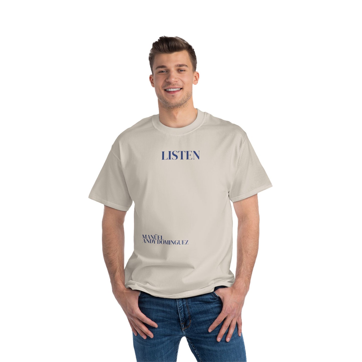 LISTEN HEAVY TEE WITH ANDY DOMINGUEZ